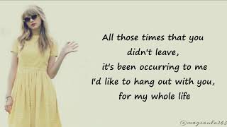 Taylor Swift  Stay Stay Stay Lyrics [upl. by Bork397]