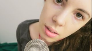 ASMR Unintelligible whispering Mouth Sounds Breathy Kissing Up Close [upl. by Erodisi]