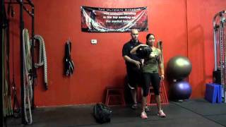 Ultimate Sandbag Training Shoulder Squat Exercise [upl. by Adnirb]