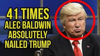 TBT  41 Times Alec Baldwin Absolutely Nailed Trump [upl. by Ahseek]