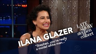 Ilana Glazer Says Broad City Will Bleep Trumps Name [upl. by Ahsaercal]