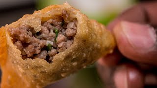 How to Make meat Samosas [upl. by Hairam]