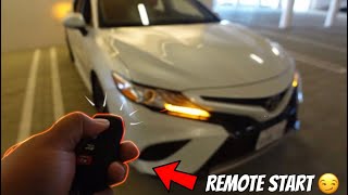 How To Use Your KEY FOB to TURN ON Your Camry  “REMOTE START”TUTORIAL [upl. by Schoening]