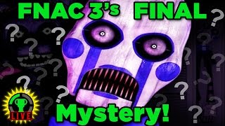 Solving FNAC 3s FINAL MYSTERY  Five Nights at Candys 3 Part 3 [upl. by Orsini]