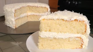 How to make a Coconut Cake from scratch [upl. by Duma]