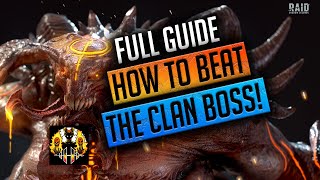 RAID Shadow Legends  HOW TO BEAT THE CLANBOSS FULL GUIDE [upl. by Cherrita]