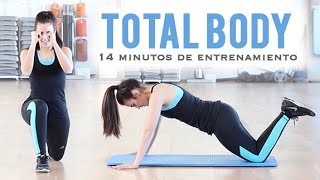 TOTAL BODY TONIFICA TU CUERPO  Ideal para principiantes 14 minutos [upl. by Lenaj]