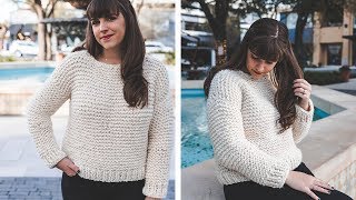 Simple Knit Sweater  start to finish [upl. by Latoniah]