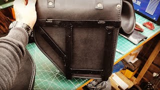 DIY How to make motorcycle saddle bags luggage suport system brackets VBC Yamaha ybr125 custom [upl. by Hgielsel]