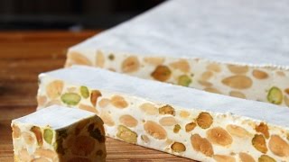 Torrone Italian Nut amp Nougat Confection – Great Valentine’s Day Treat [upl. by Ainerbas]