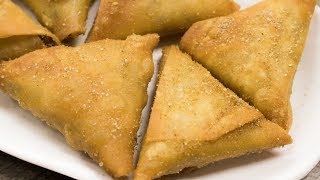 Irani Samosa Recipe  Crispy Hyderabadi Onion Vegetables Samosa  Easy Evening Snacks [upl. by Mccourt]