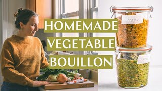 Homemade Vegetable Bouillon  a flavor bomb for your soups stews sauces etc and how to use it [upl. by Darb605]