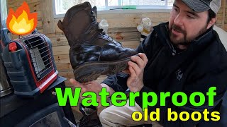 Beeswax for Waterproof Boots  Keep Leather Boots from Cracking [upl. by Mendes688]