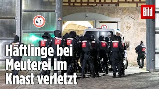 Gefängnismeuterei Polizei stürmt Knast in Thüringen  JVA Untermaßfeld [upl. by Dillie]