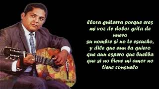 CUANDO LLORA MI GUITARRA JULIO JARAMILLO  LETRA [upl. by Ahk]