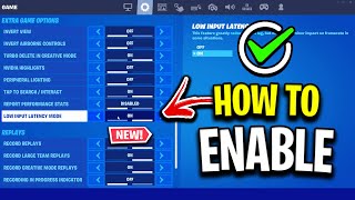 How To Enable NEW Low Latency Mode In Fortnite PC  Console [upl. by Pritchard]