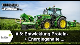 Entwicklung der Energie  Proteingehalte der Silagen Teil 8 von Christian Koch Hofgut Neumühle [upl. by Arikahs]